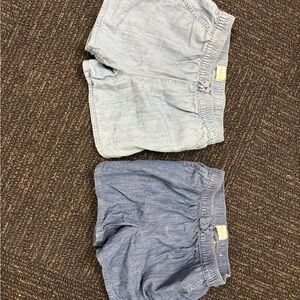 The Children's Place Kids Chambray Shorts - Light Blue and Indigo